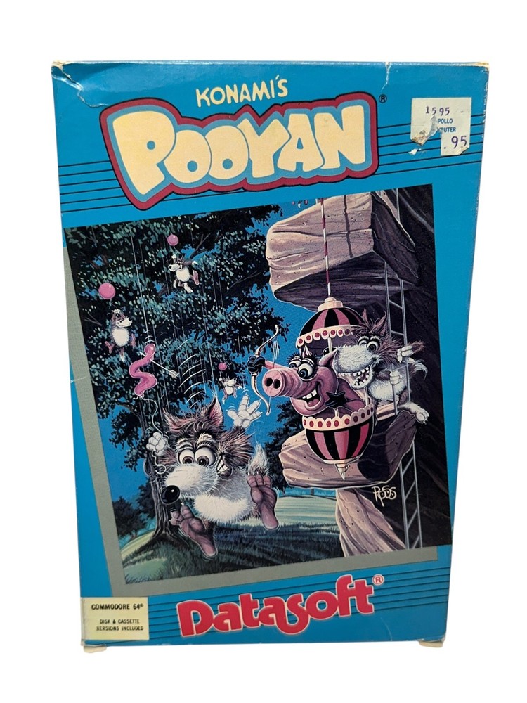 Big Box Software DataSoft Konami Pooyan (64K Tape) (Commodore 64)