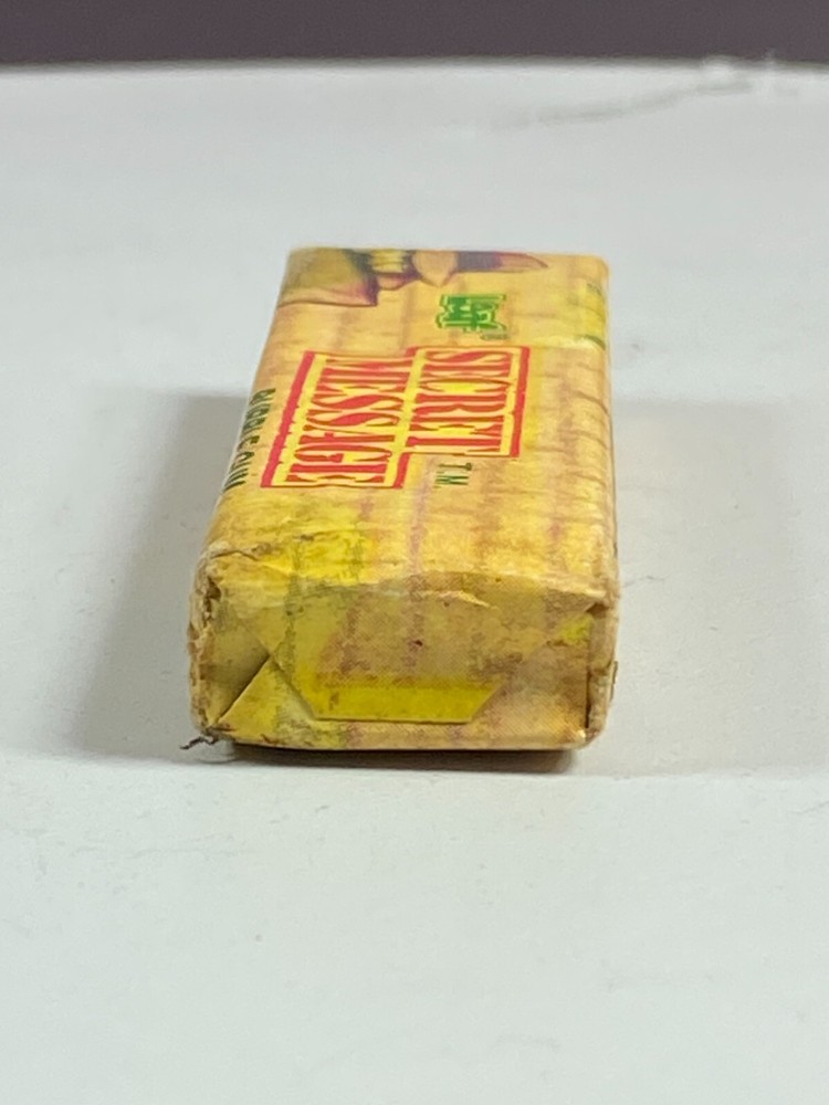 Leaf SECRET MESSAGE Bubble Gum Pack candy container CIA Vintage 1981