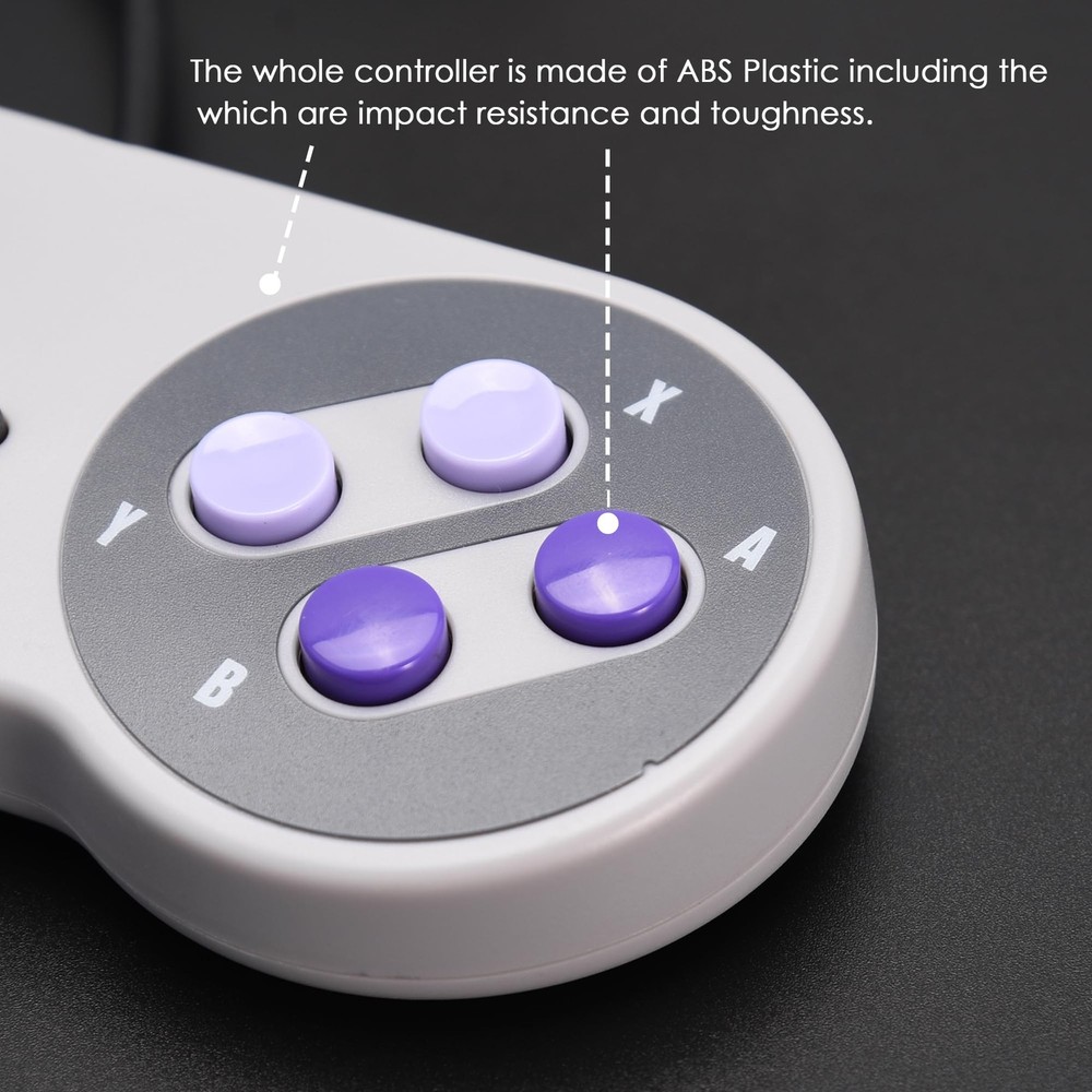 iNNEXT 2 Pack Wired SNES Gamepad, Controller Original Port for US