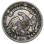 1837 Capped Bust Half Dollar VF Cleaned