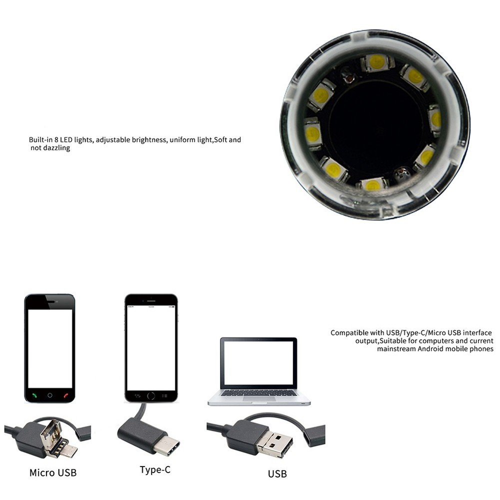 3 in Inspection Microscope Portable Stand Magnifier Mount Computer Screen