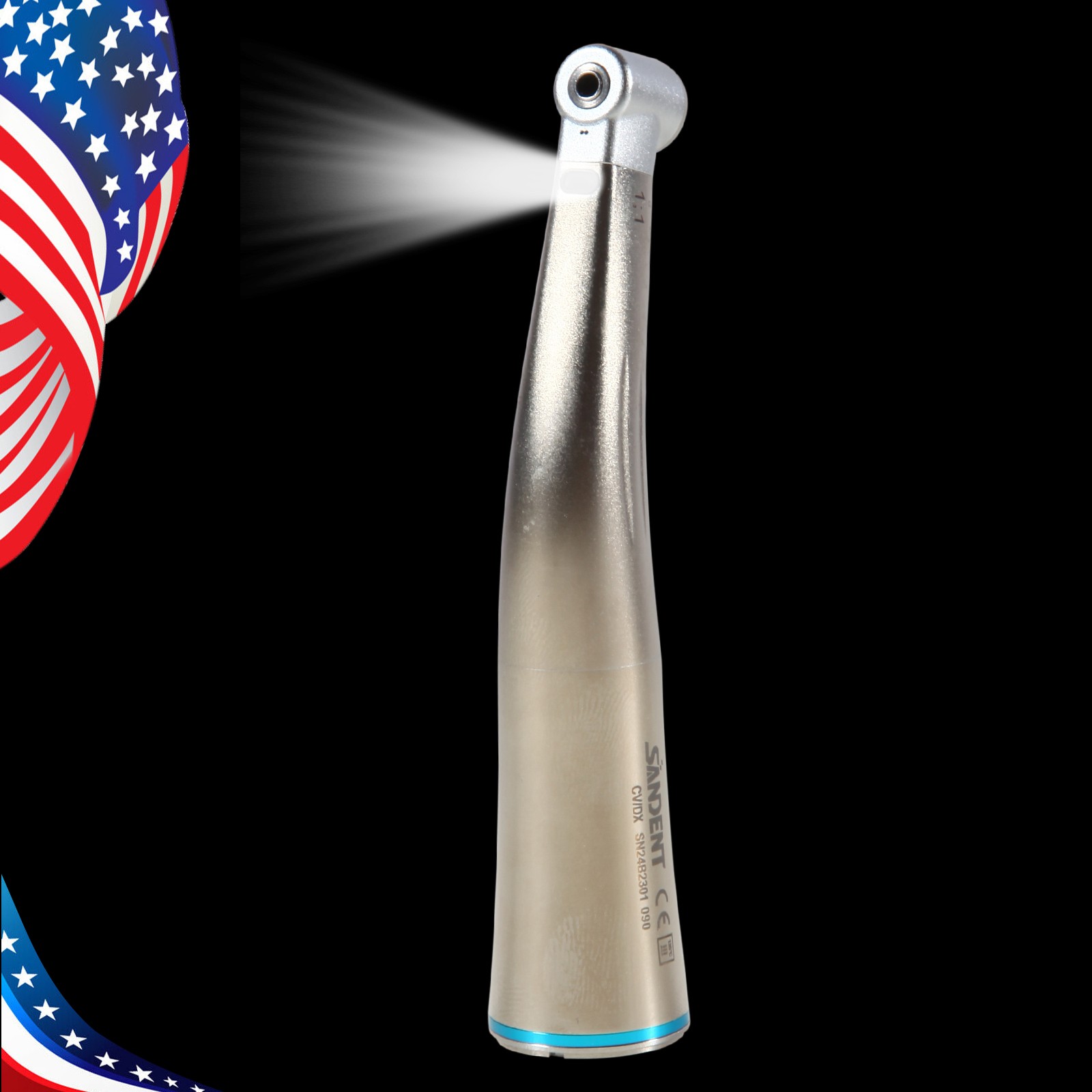 Dental Electric Handpiece 1:5/ 1:1 Fiber Optic Contra Angle/ 1:4.2 45° Surgical