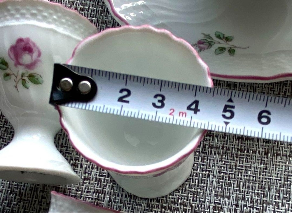 Richard Ginori Roselline Egg Stand 3 Set