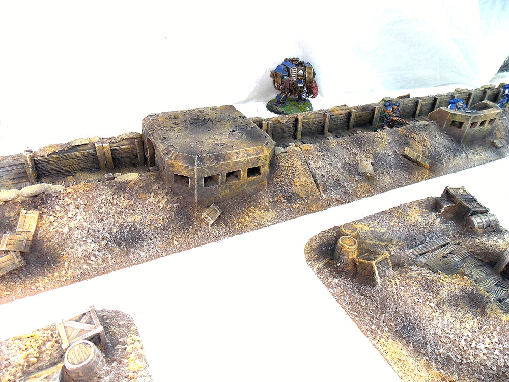 WARGAMING TERRAIN PAINTED ADVANCE ORDERS TRENCH SYSTEM