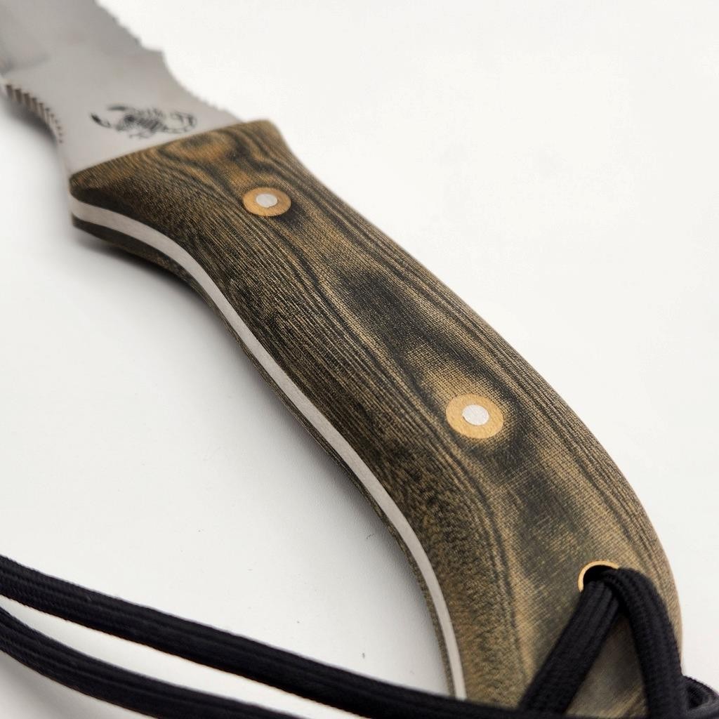 Samuel Staniforth Scorpion Fixed Blade Survival Knife & Sheath Made In Sheffield