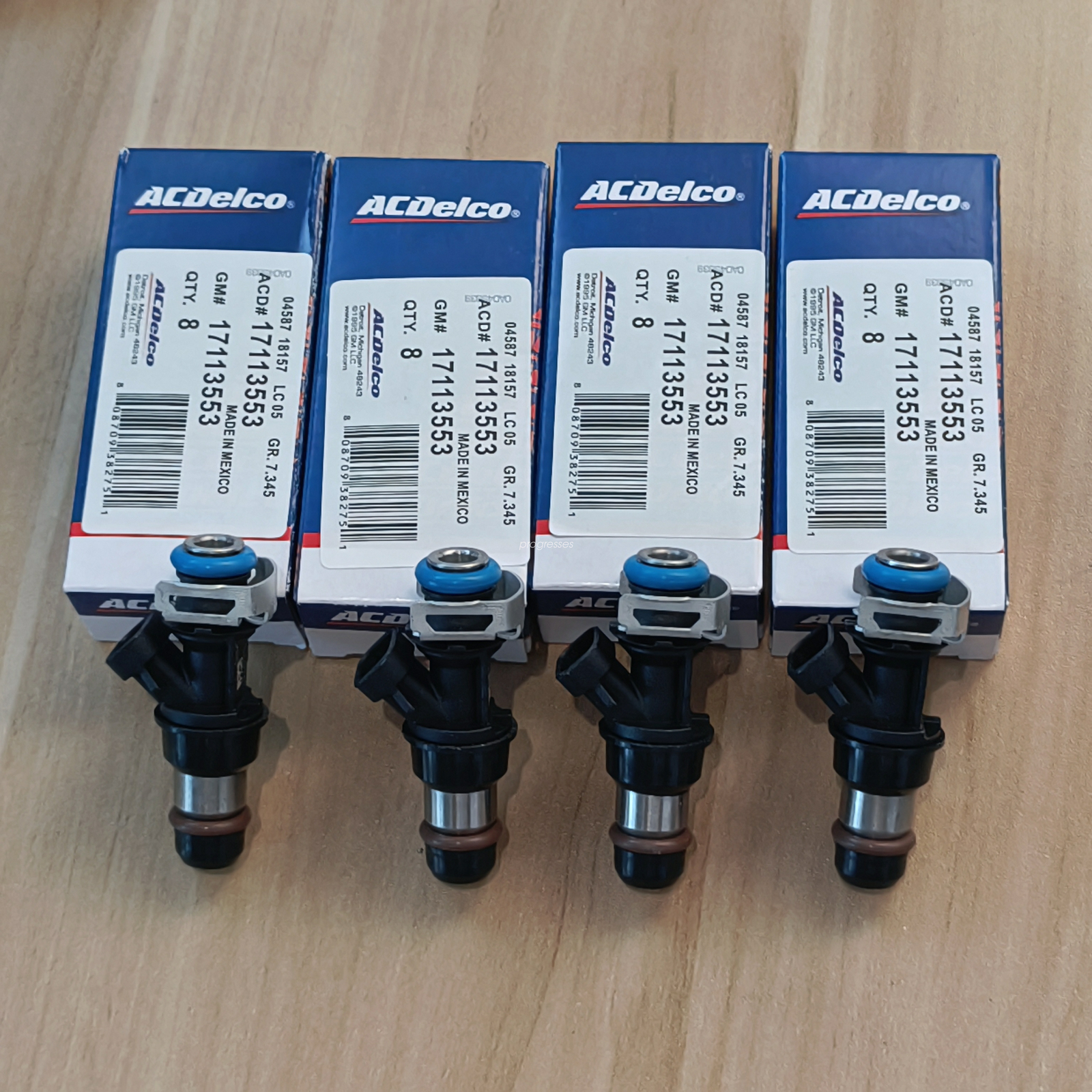 8PCS Original OEM 17113553 Fuel Injectors for 99-07 Chevy Silverado 4.8 5.3 6.0L