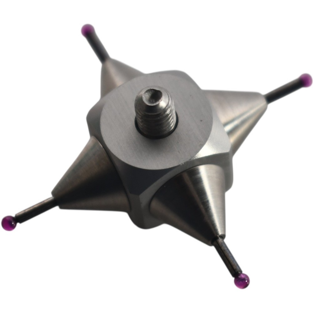 NEW CMM Star Probe Ruby Ball Indicator Point 4-Way Adapter 2mm