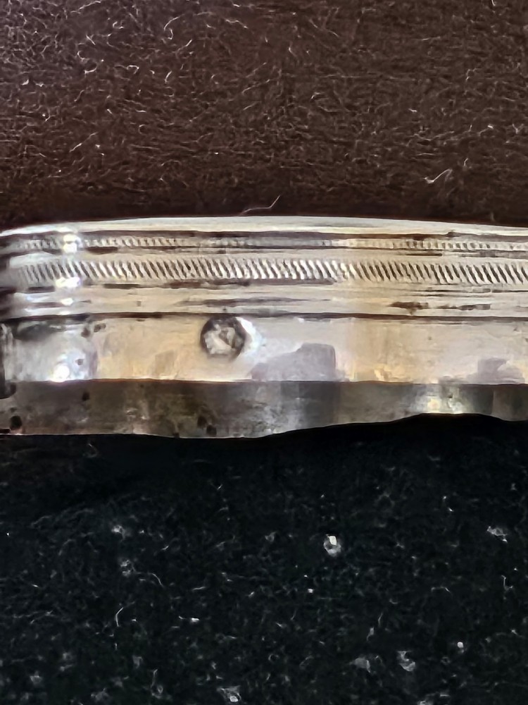 Beautiful Antique Solid 90 Silver Dutch Snuff Box Hallmarked 90 Minerva Head