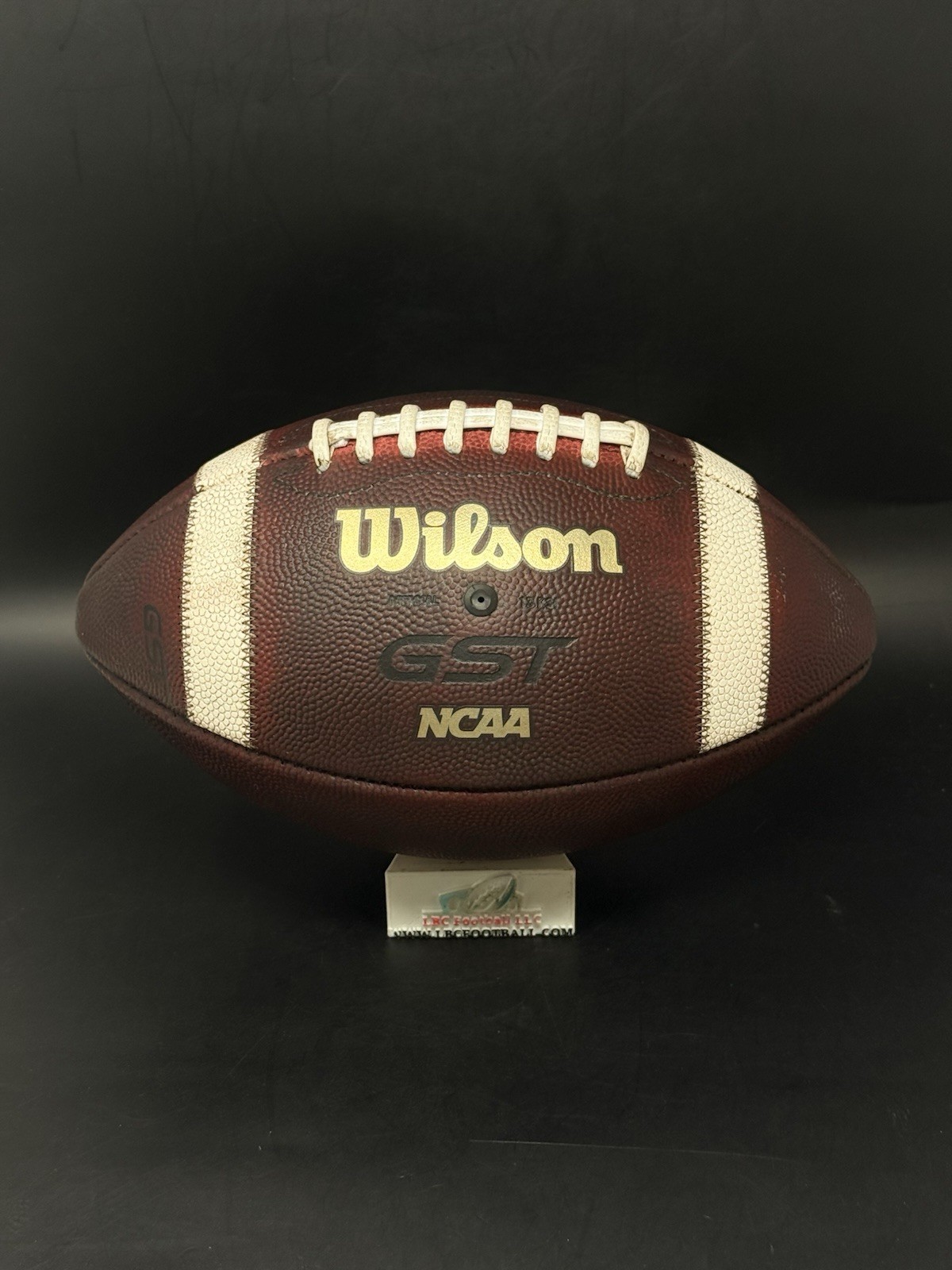 Wilson GST Full-Size Red Football Game Prepped Mudded Conditioned Tacked NEW
