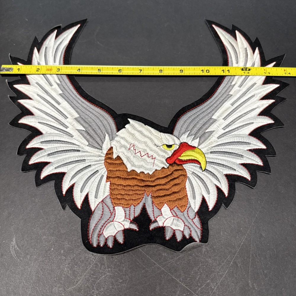 Large Bald Eagle Patch Embroidered Approx 12”x14”
