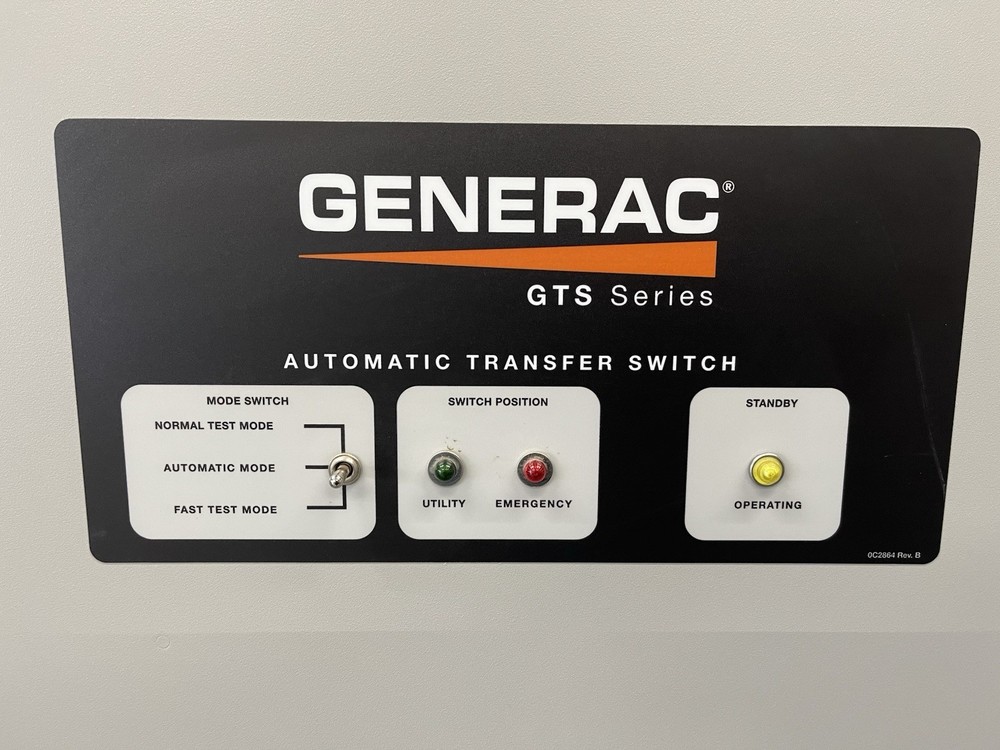 1000 Amp Generac GTS Automatic Transfer Switch - 120/208v 3 Phase 4-Wire