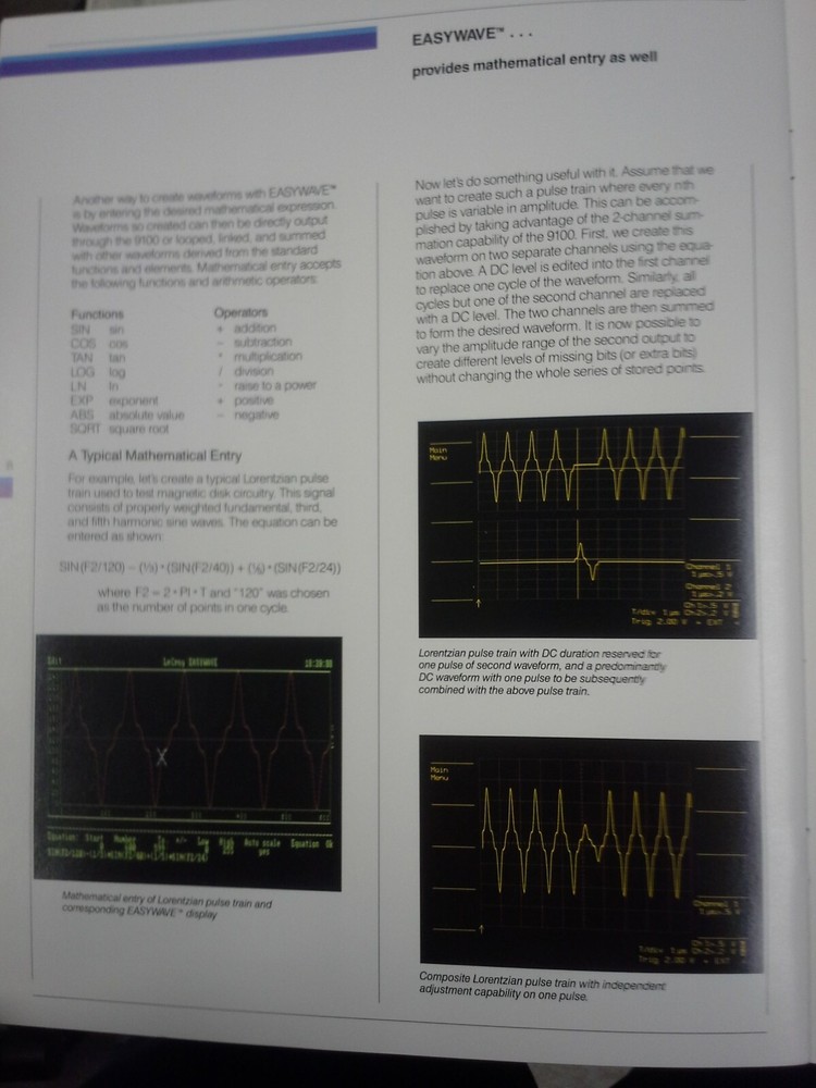 LeCROY 9112 Dual Arbitrary Function Generator TESTED! with 9100/CP Controller.