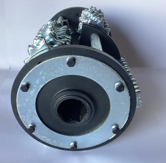 SupremeEquip 8" Drum Kit w/ Tungsten Carbide Teeth Blade for Concrete Scarifier