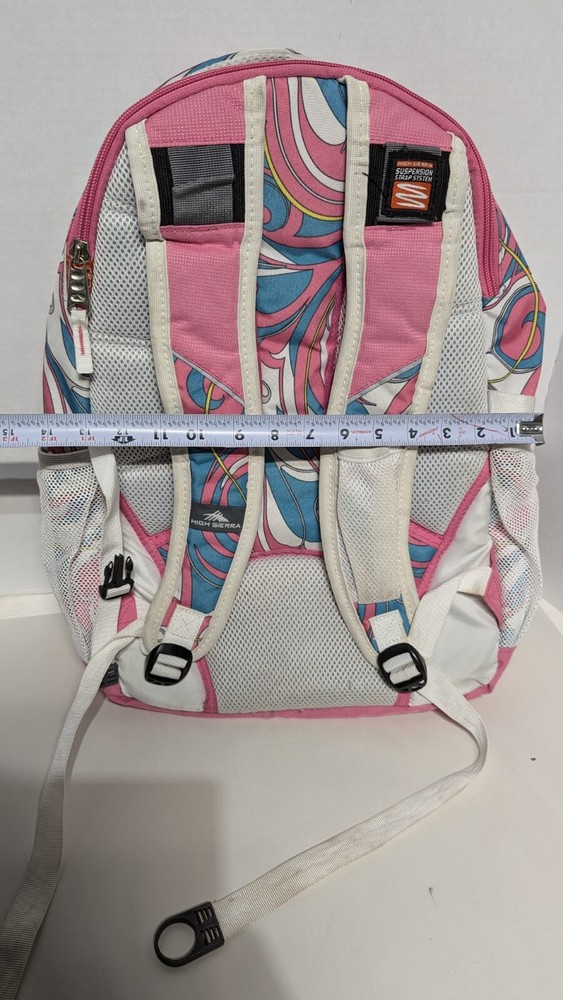 High Sierra Backpack Padded Pink Multi-colors