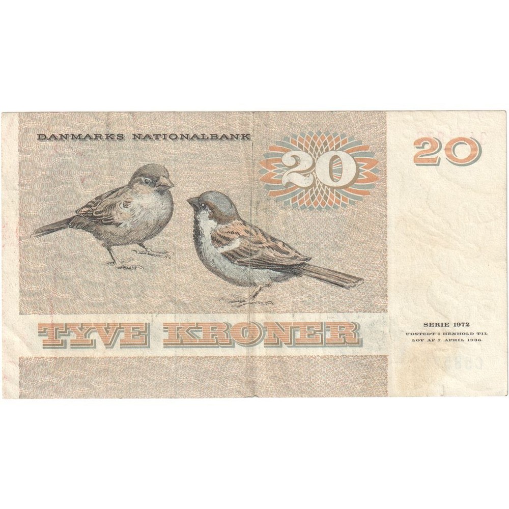 [#232702] Denmark, 20 Kroner, AU