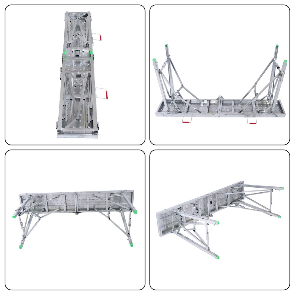 Portable Folding Scaffolding Platform Work Bench Scaffold Step Ladder with Adjus