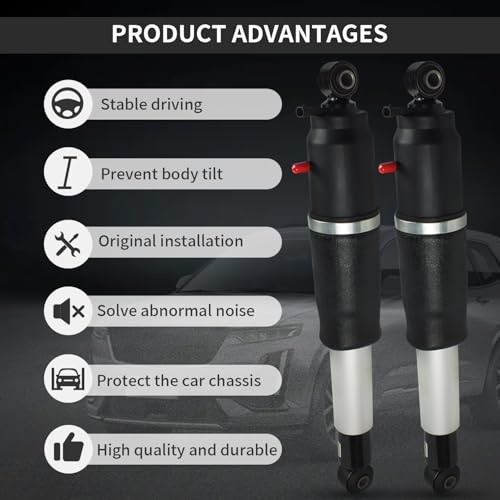2PCS Rear Air Shock Absorber Suspension Compatible with 2002 2PCS Rear Struts