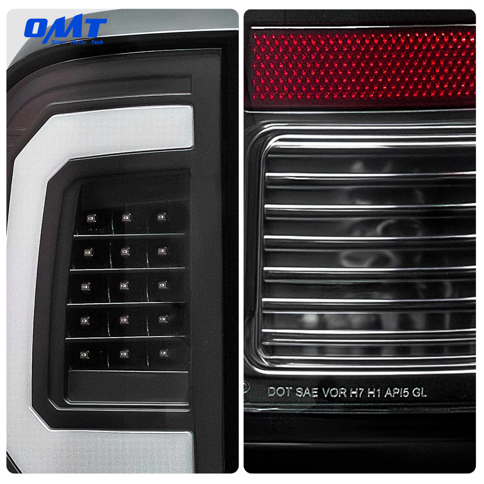 LED Tail Lights for 2008-2016 Ford F250 F350 F450 F550 Super Duty SD Brake Lamps