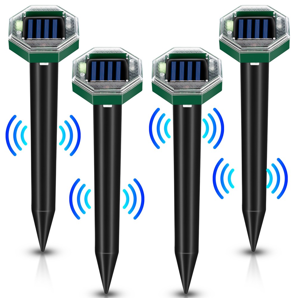 4 Pack Solar energy mousetrap octagonal model
