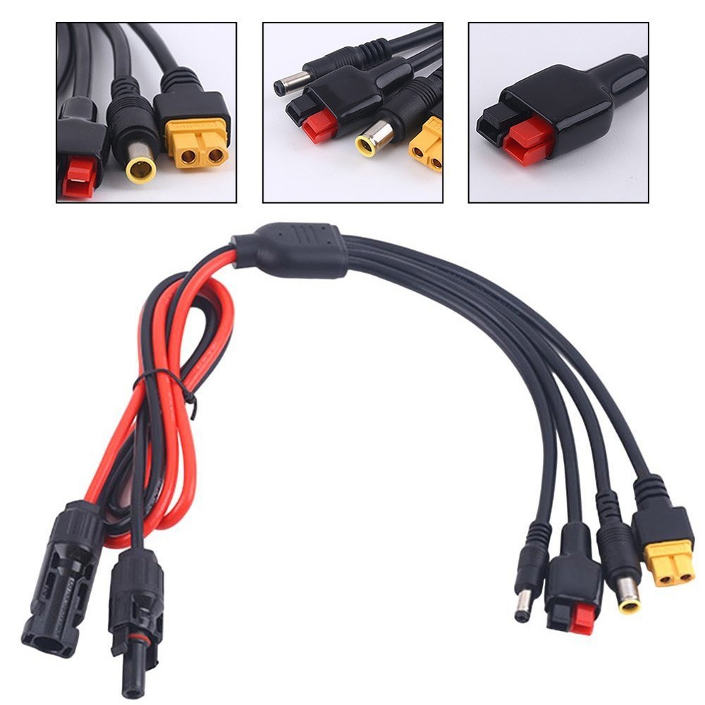 High Efficiency 4 in 1 Solar Panel Connector Adapters for Power Stations
