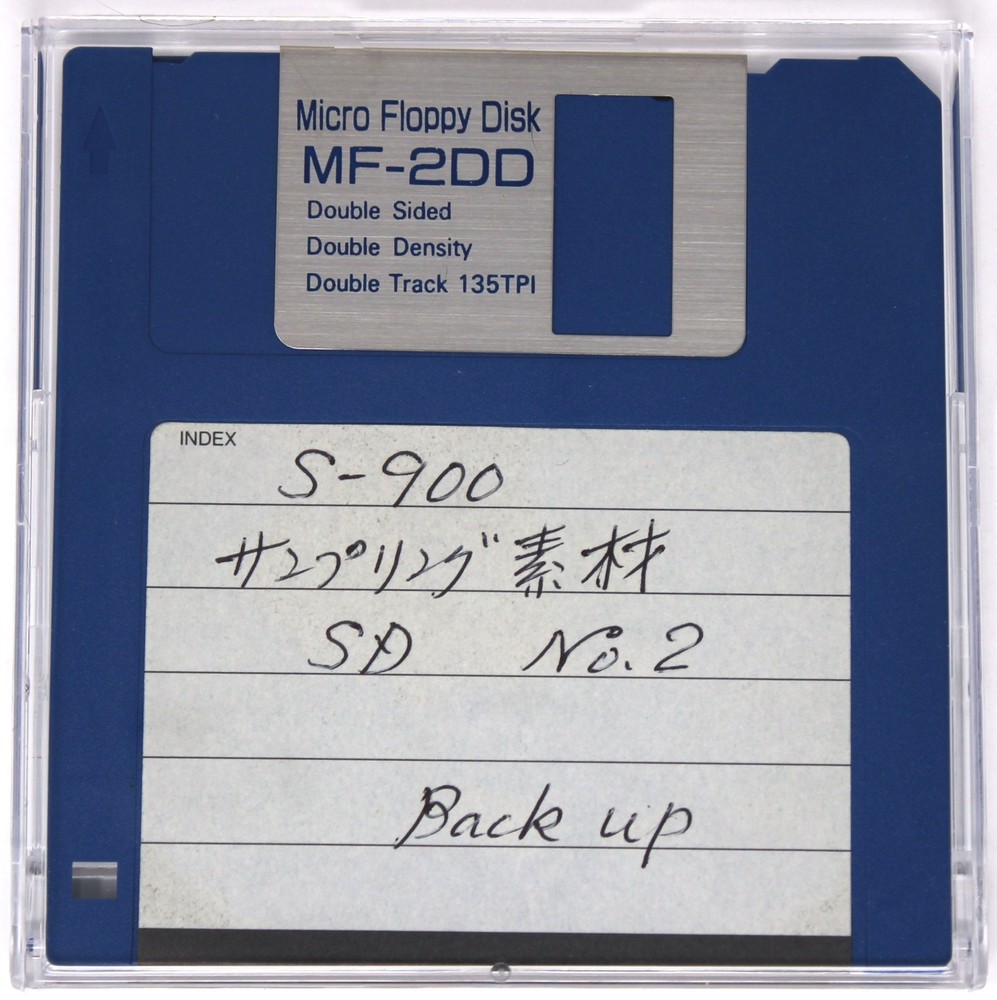 S-900 サンプリング素材 SD No.2 Backup Akai S900 Format Floppy Disk