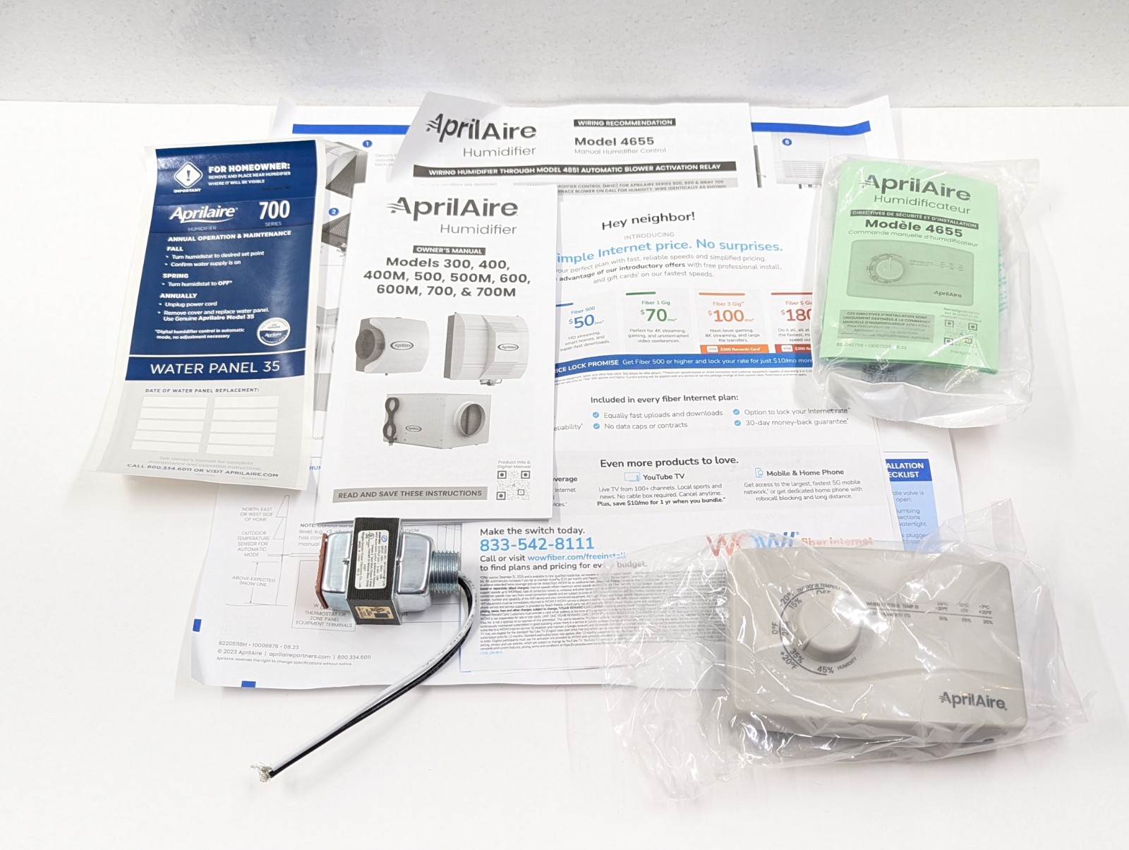 AprilAire 700M Whole-House Humidifier Manual Fan Powered Untested Unsure If Work