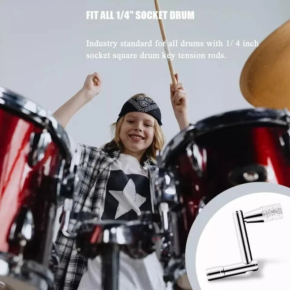 Drum Keys Universal Drum Tuning Key with Continuous Motion Speed Key 3 Pack