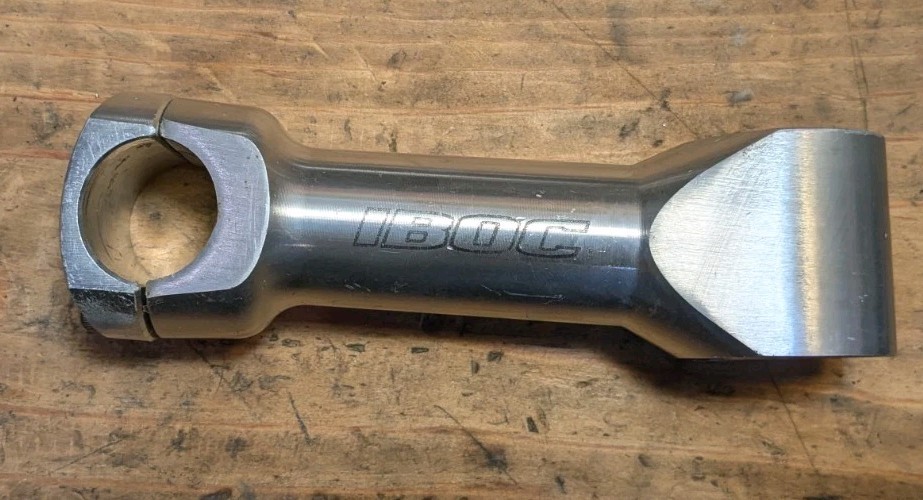 Vintage IBOC Threadless Aluminum Stem 115mm Silver
