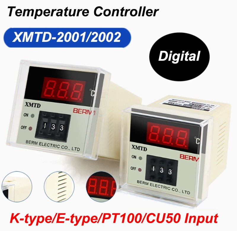 XMTD-2001/2002 Digital Temperature Controller K-type/E-type/PT100/CU50 Input