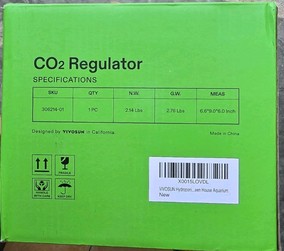 VIVOSUN Hydroponics CO2 Regulator Emitter System Used