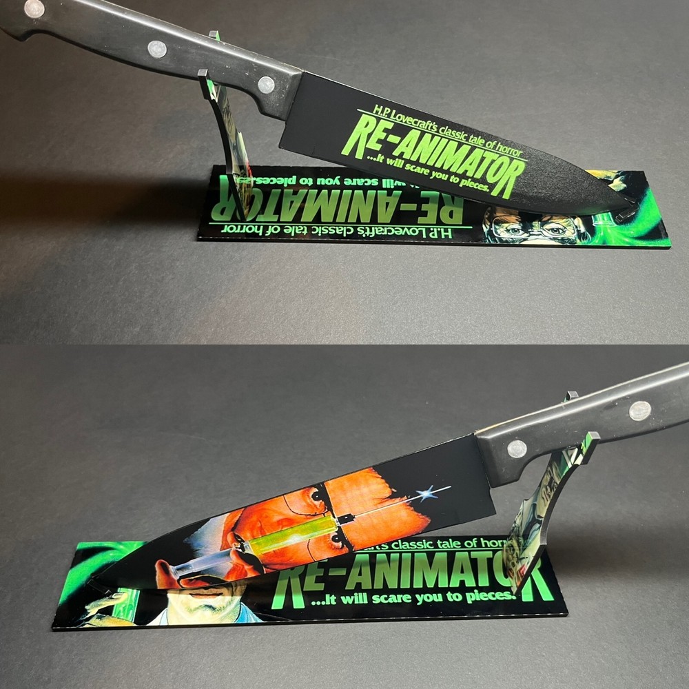 Re-Animator Kitchen Knife With Sublimated Stand