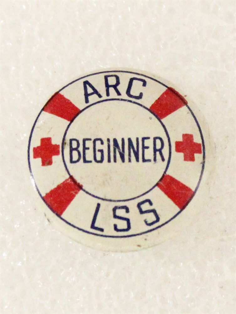 Red Cross: Life Saving Service Beginner "campaign button" c.1926