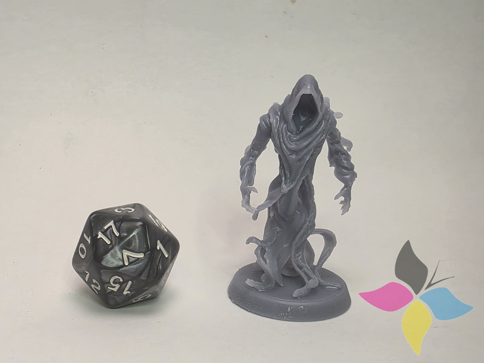 Shadow Wraith 32mm Resin Miniature Undead Figure for D&D