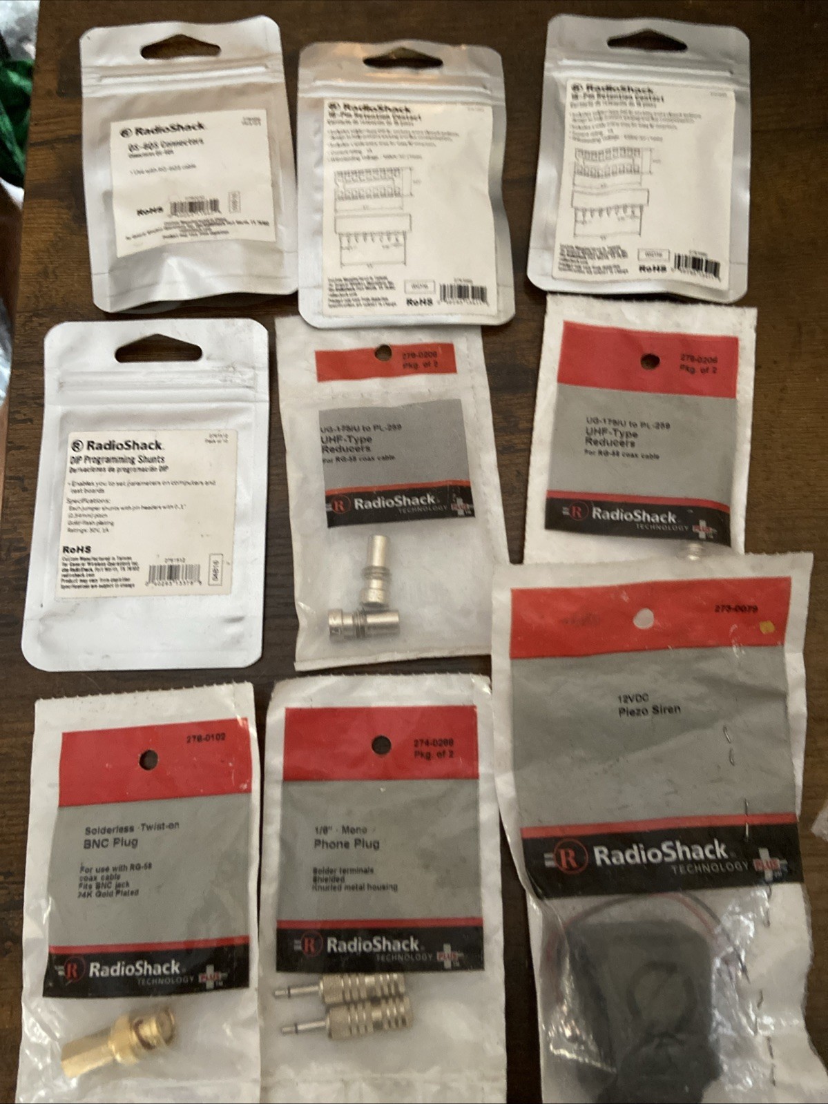 Vintage Radio Shack Parts LOT Connectors Shunt Reducer Misc See Description