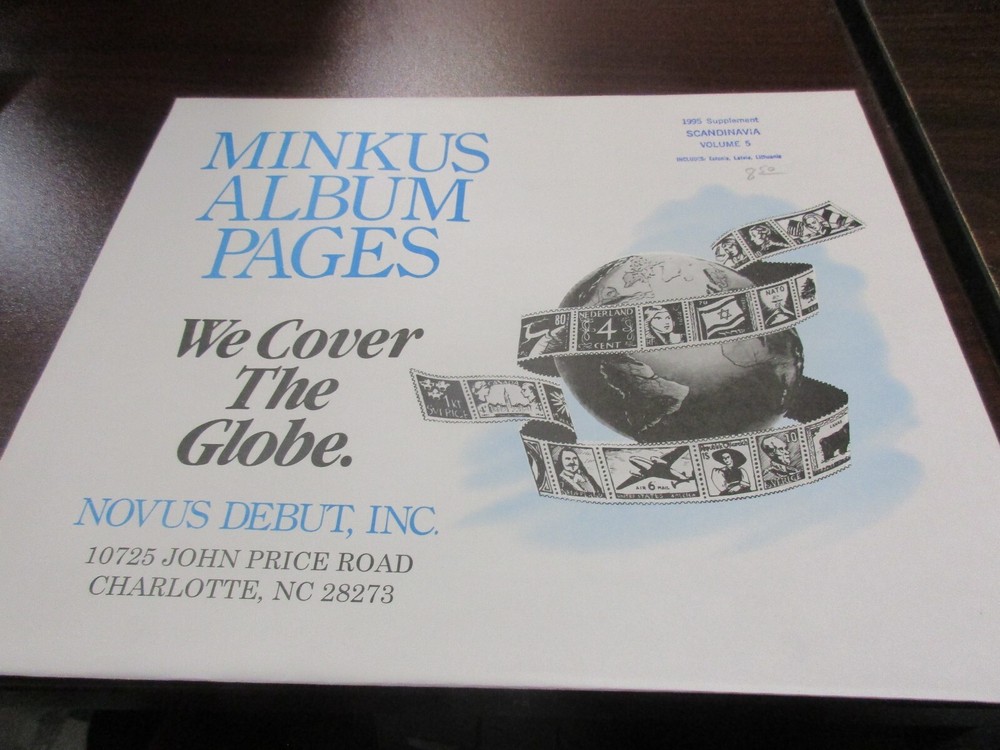 "MINKUS" ALBUM PAGES 1995  SUPPLEMENT SCANDINAVIA  VOL.5  W/FREE SHIPPING!!!