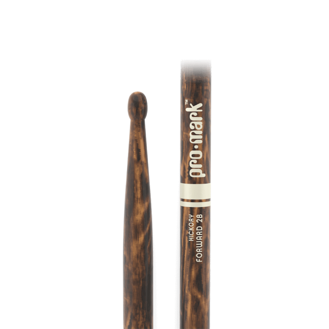Promark TX2BW-FG FireGrain Classic Forward 2B Drumsticks, Oval Tip