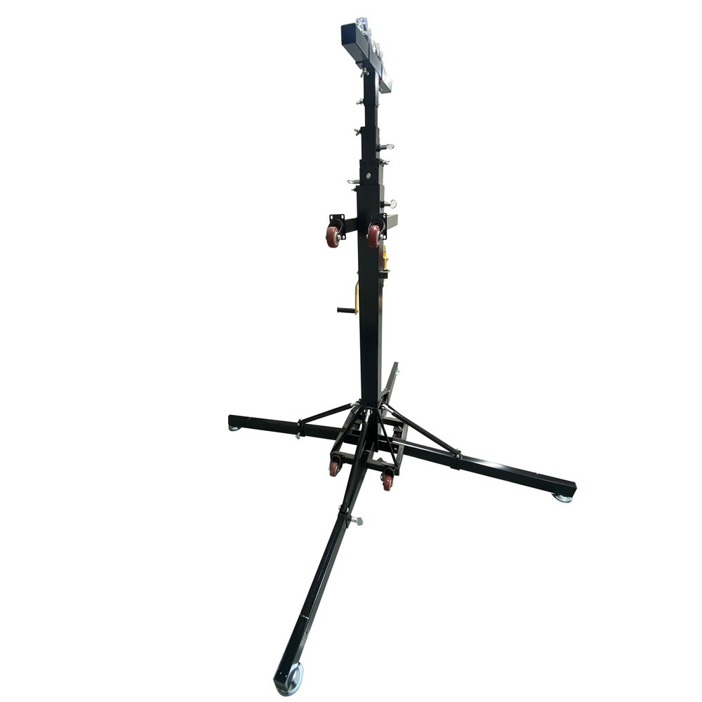 2Pcs 19Ft Stage Lighting Lifting Adjustable Height Iron Crank Stand w/ Outrigger