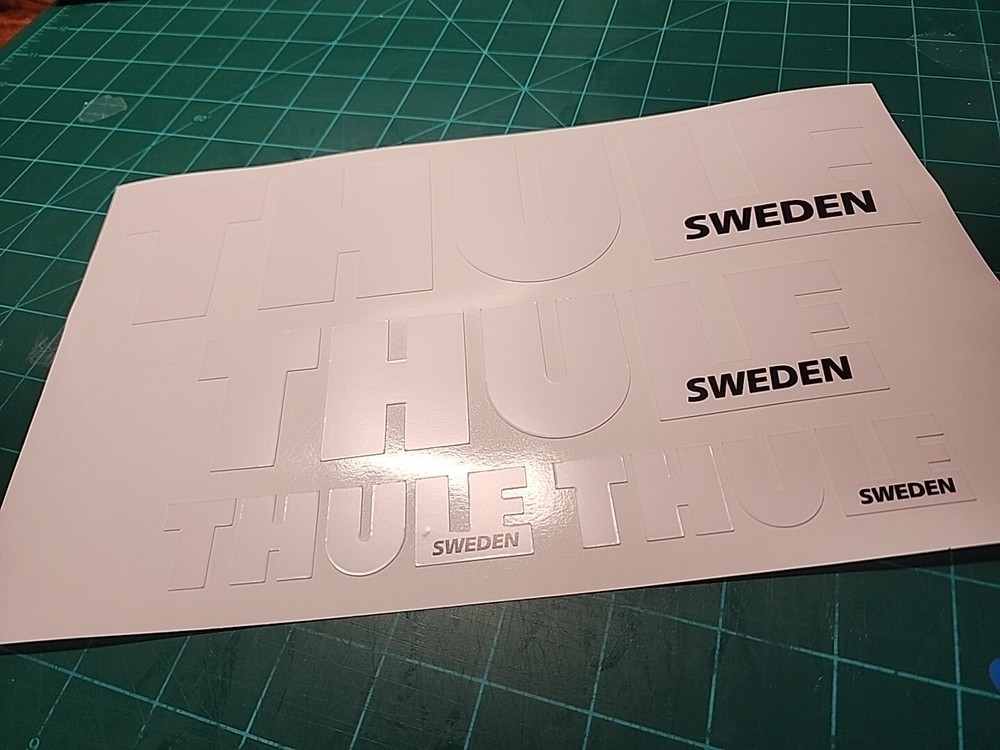 THULE 8" 11" and 4" Sticker pack for fairing windows Pick Color Or Style Decal