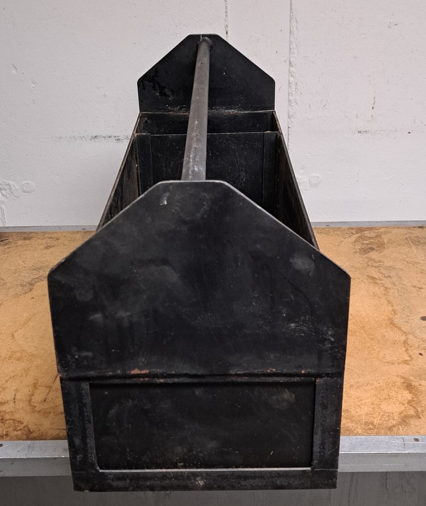 Vintage Shop made Steel Tool Caddy Planter