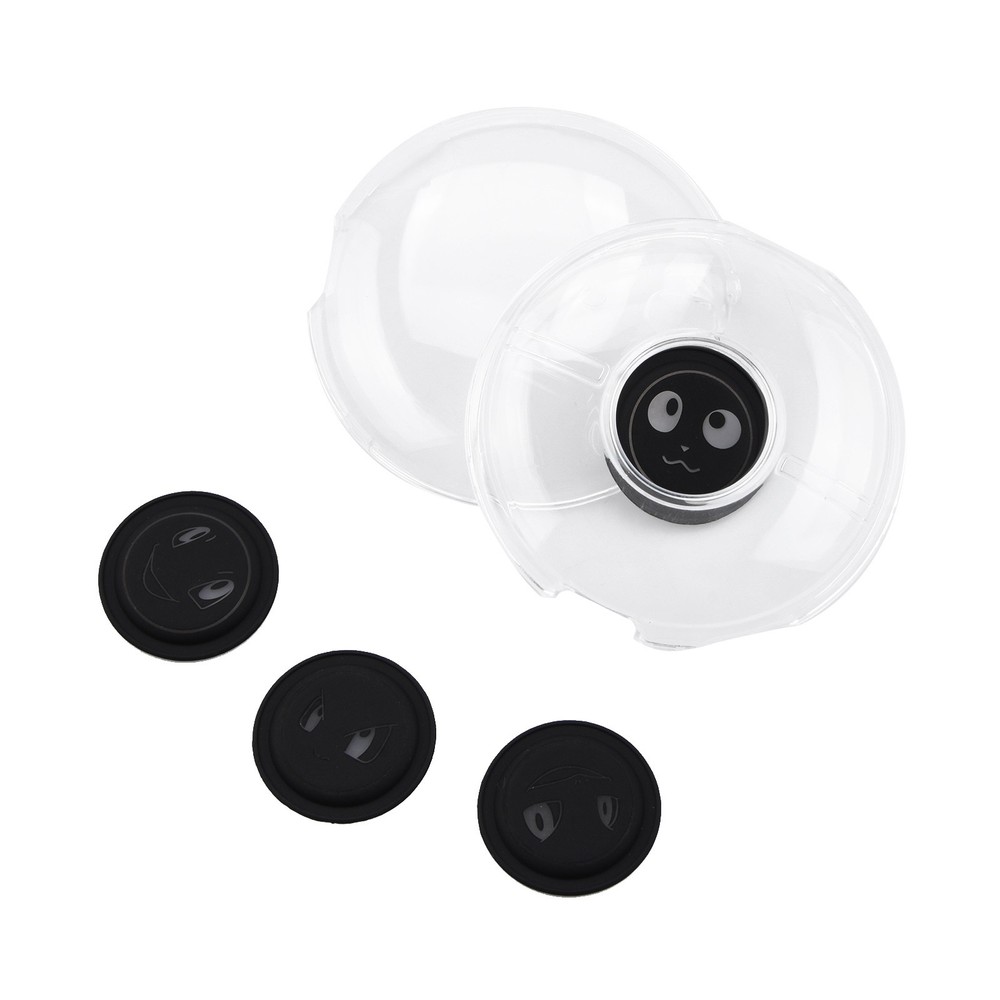 Transparent Protective Case+4 Adhesive Pads+Hand Strap for Pokémon GO Plus+ E