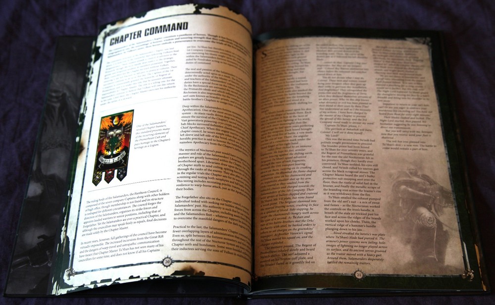 Warhammer 40k, Salamanders Codex Supplement, Hardback Edition, Games Workshop