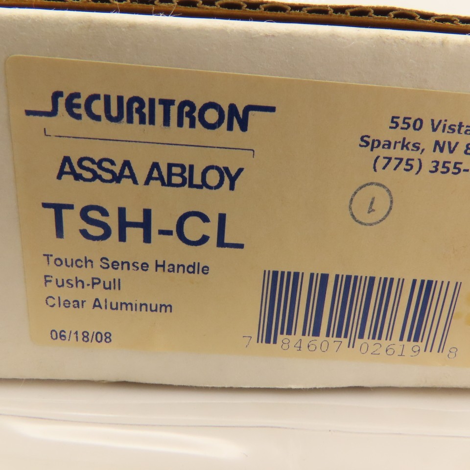 Assa Abloy TSH-CL Touch Sense Handle Push/Pull Clear Aluminum
