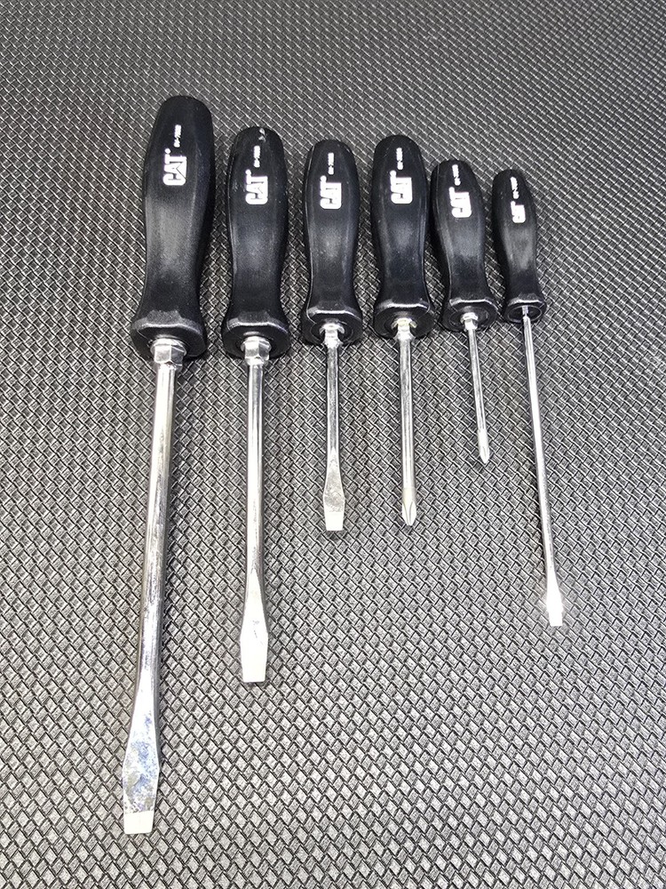 Caterpillar Cat Tools USA By Snap on 6pc Screwdriver Set  Phillips Flat