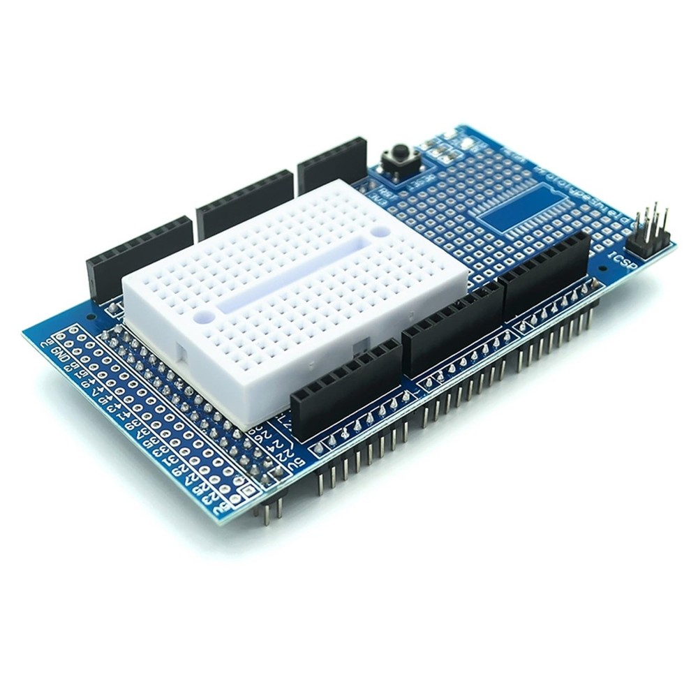 ProtoShield Prototype Expansion Board Breadboard for Arduino Mega 2 PCS Kit