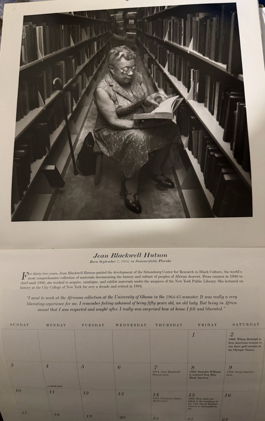 Vtg 1993 Frameable Calendar I Dream A World Alice Walker, Author On Cover