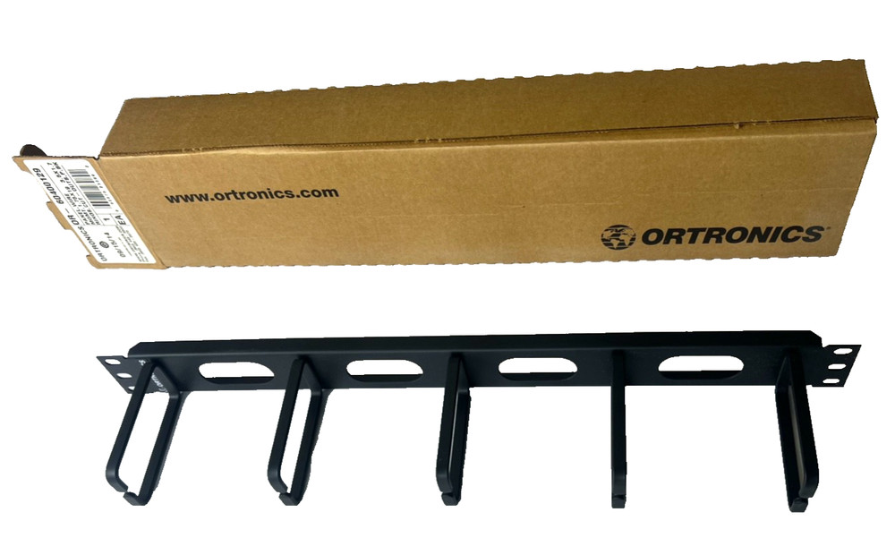 Ortronics 5 Ring Horizontal Distribution Panel w/ 4 Cutouts, 1RU OR-60400129