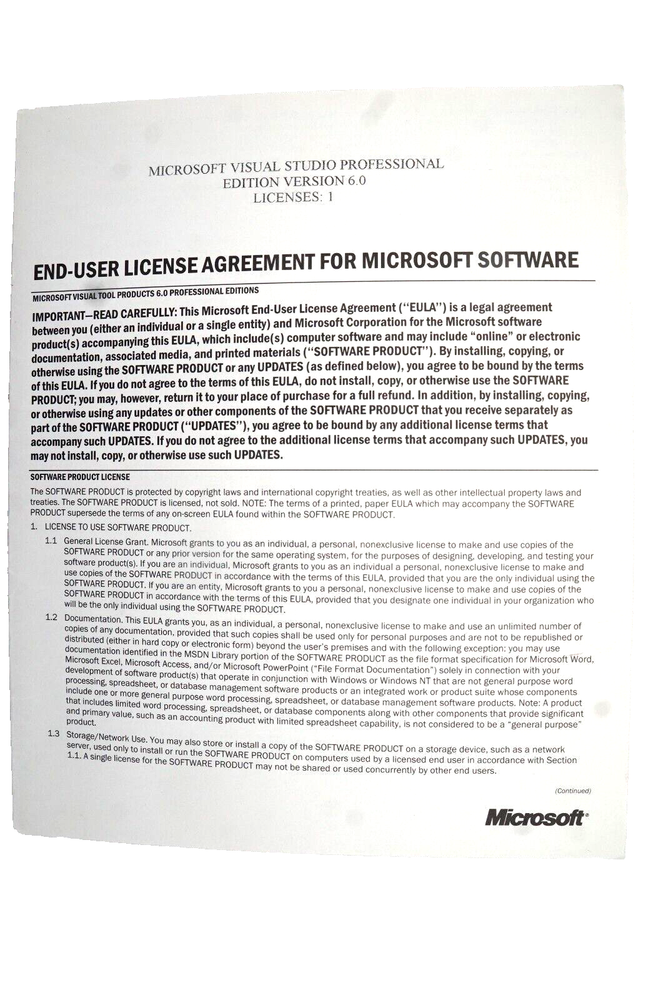 Microsoft Visual Studio Professional 6.0 6 PRO FULL VERSION Windows BASIC C++ J