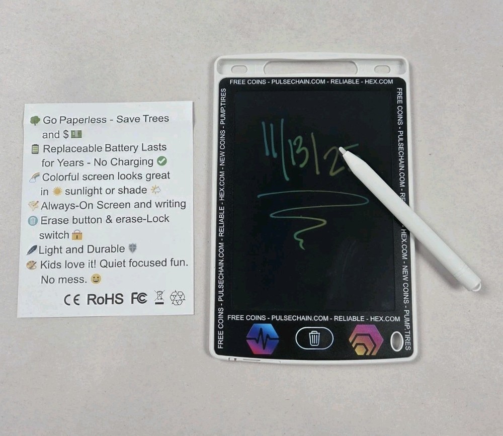 PULSE CHAIN HEX LCD tablet device