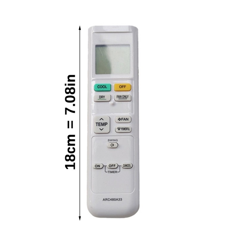 LCD Screen Air Conditioner Remote Control for ARC480A33 Air Conditioner