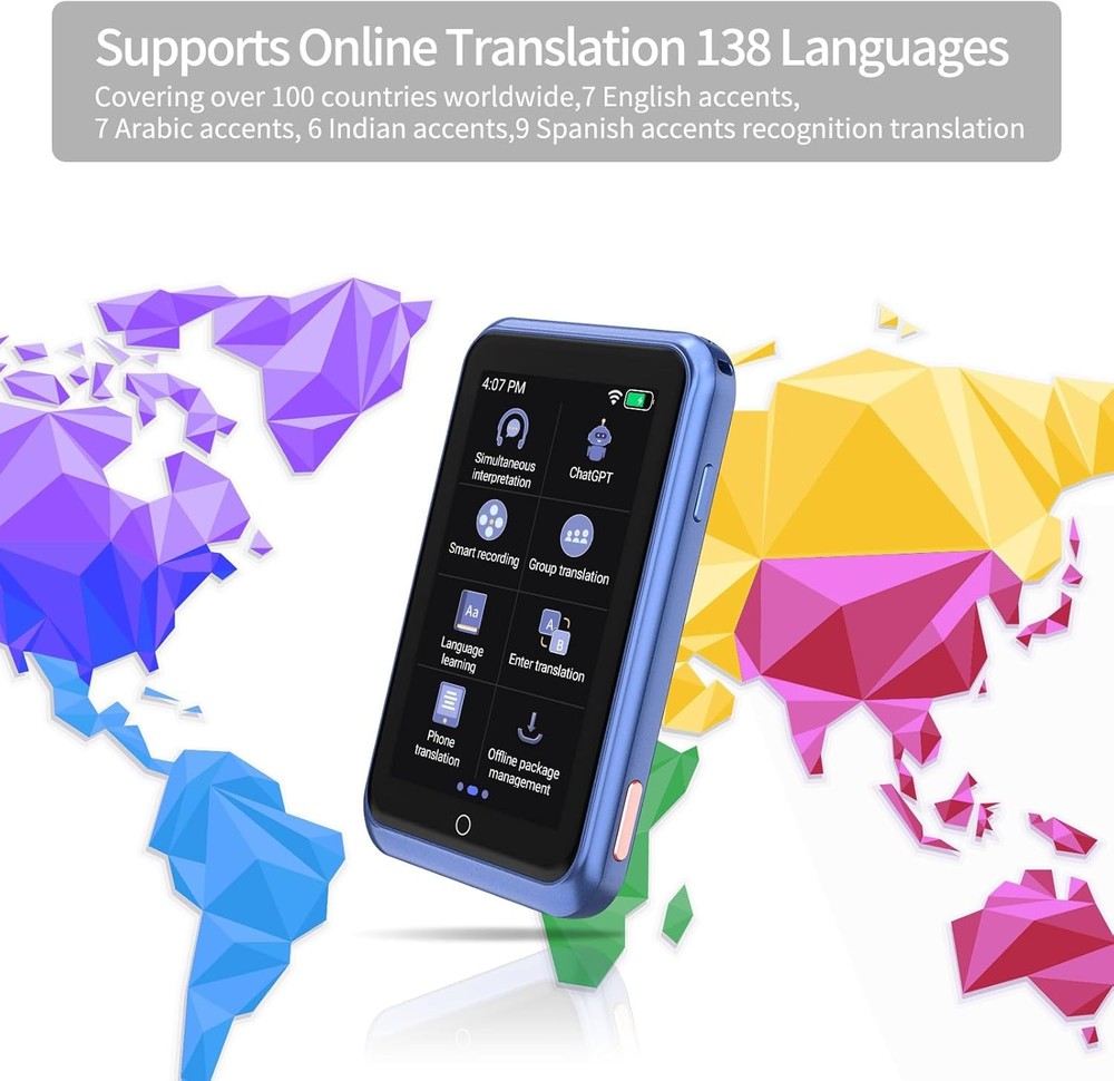 Boeleo Language Translator, 138 Languages Instant Translation Device